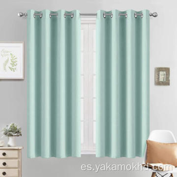 Cortinas opacas Aqua 54 pulgadas de largo